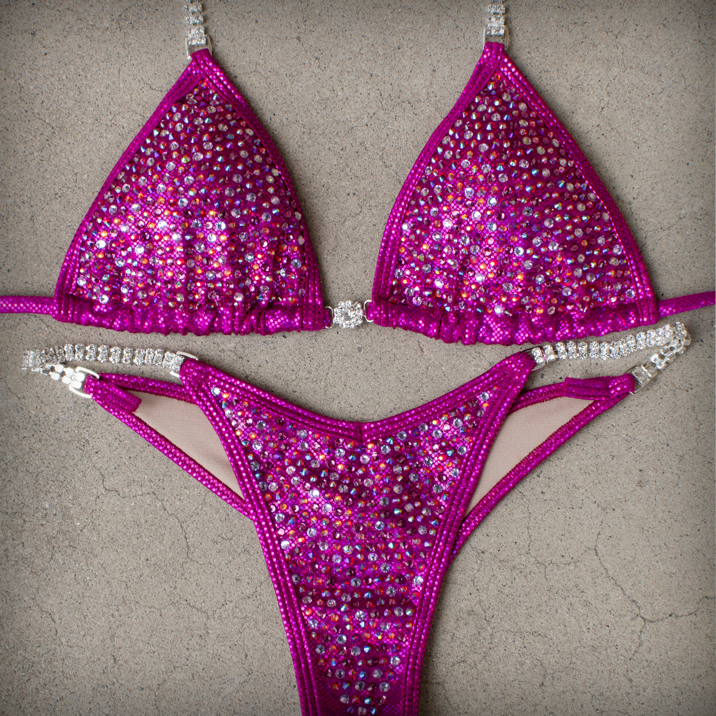 Sparkling Pink Sequin Thong