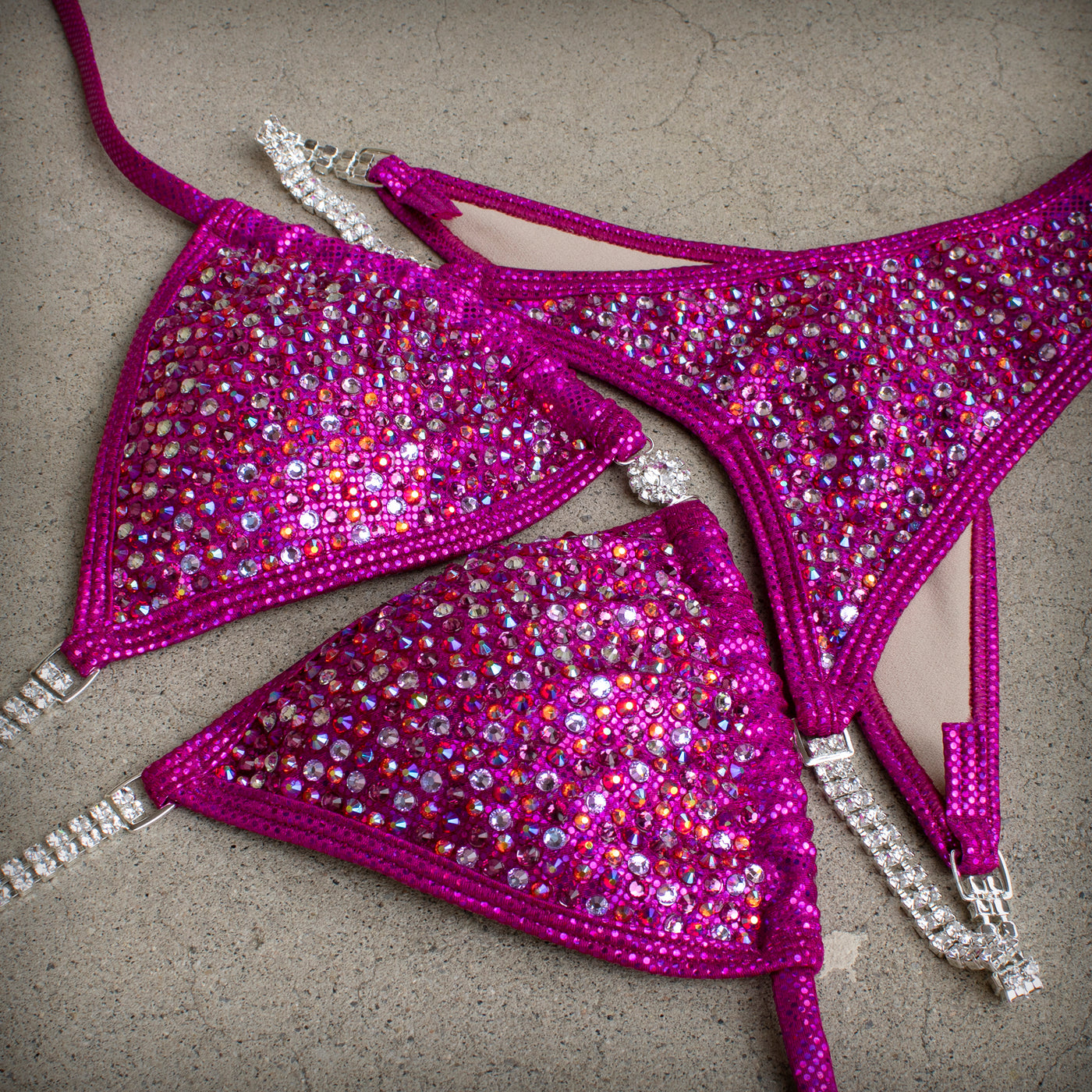 Sparkling Pink Competition Bikini | OMG Bikinis