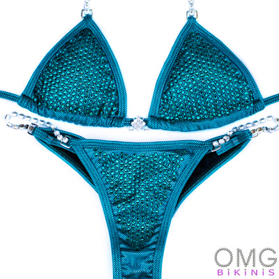 Teal Competition Suit | OMG Bikinis