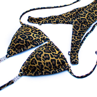 Cheetah Figure Posing Suit | NPC/IFBB Figure/WPD Practice Suit | OMG Bikinis