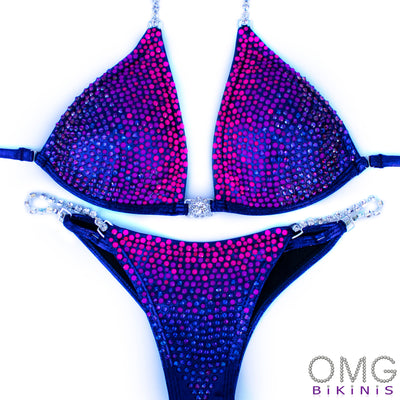 Magenta Gradient Competition Bikini | OMG Bikinis