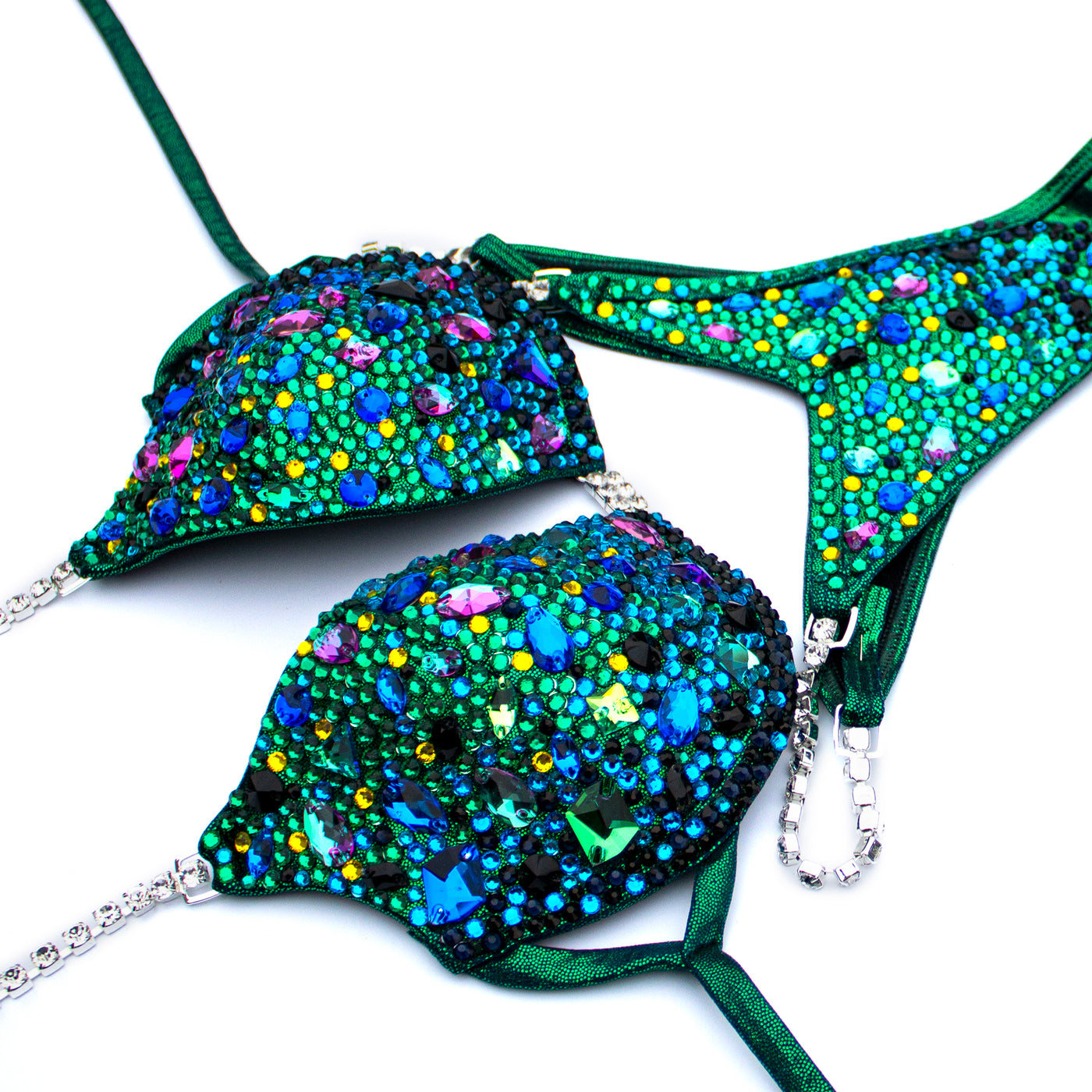 Glimmering Emerald Competition Bikini | OMG Bikinis