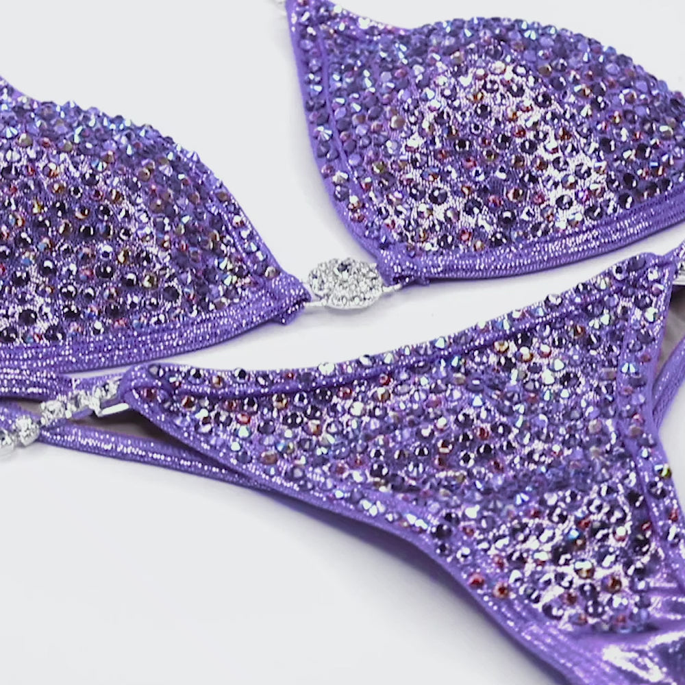 Lilac Bloom Competition Bikini | OMG Bikinis